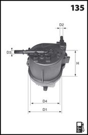 LUCAS FILTERS Polttoainesuodatin LFDF173